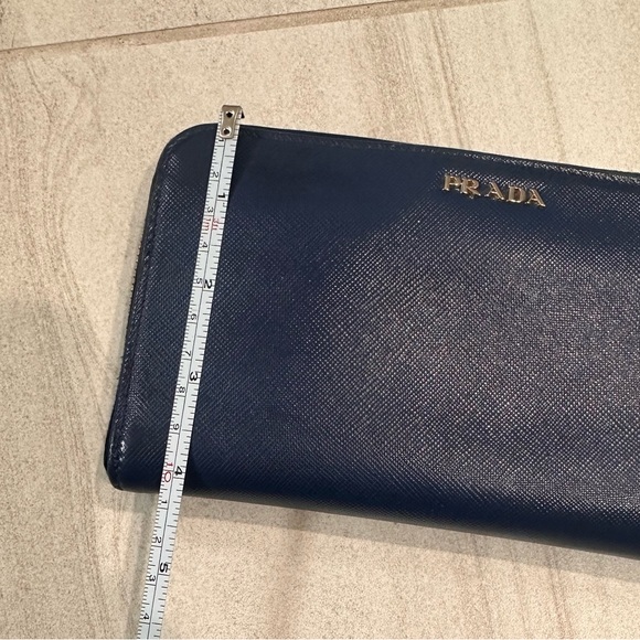 PRADA AUTHENTIC RARE Limited Edition Bicolor Long Zip Around Wallet - Picture 14 of 15